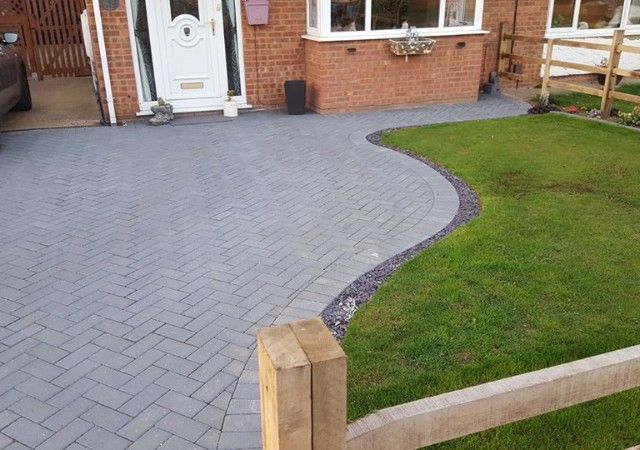 A customers driveway built by our team.